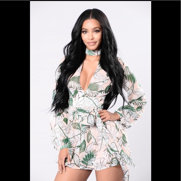 Fashion Nova Pants - Underneath The Palm Trees -romper